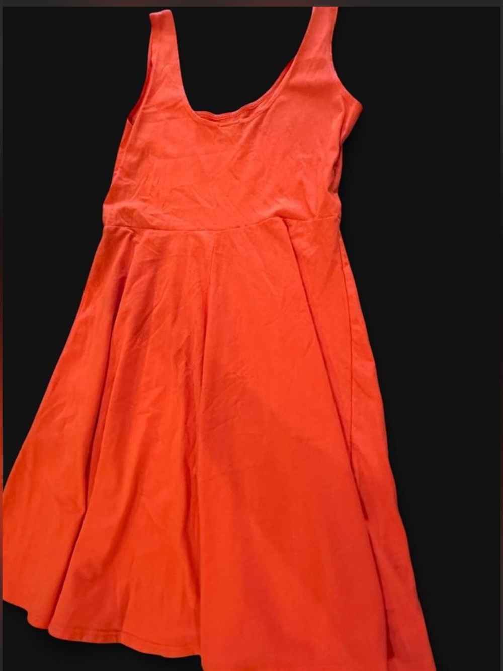 Sparkle & Fade Orange Fit & Flare Mini Dress Medium